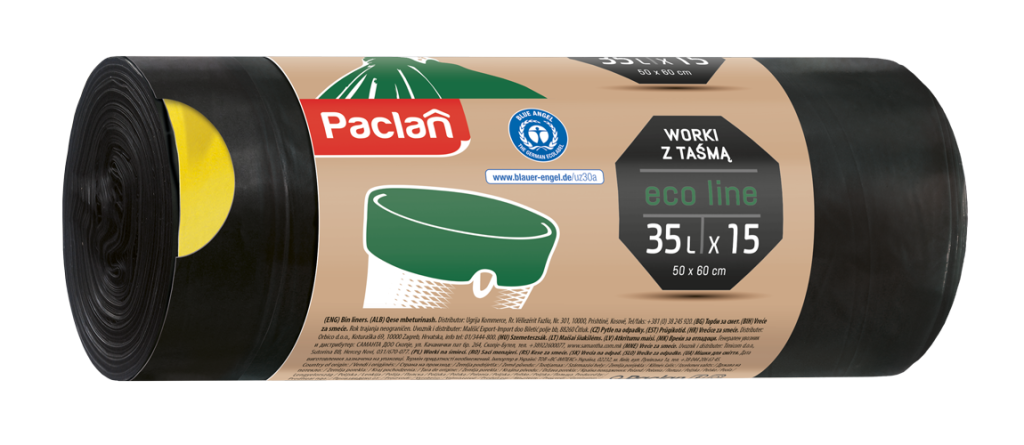 PACLAN WORKI ECO LINE Z TAŚMĄ 35L 15&nbsp;SZT.